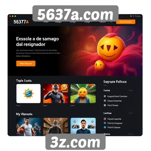 Interface do usuário do 5637a.com é intuitiva